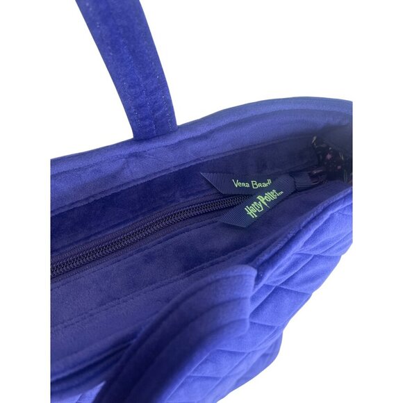 Vera Bradley Harry Potter Velvet Tote Bag NEW Forbidden Forest Purple Large Bag - Picture 8 of 15
